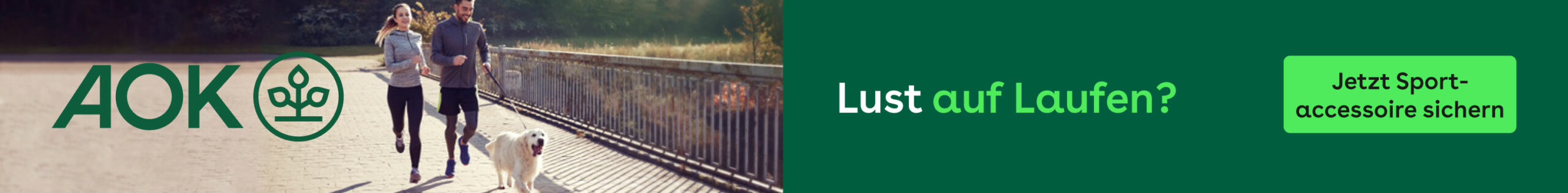 AOK Laufaktion Banner