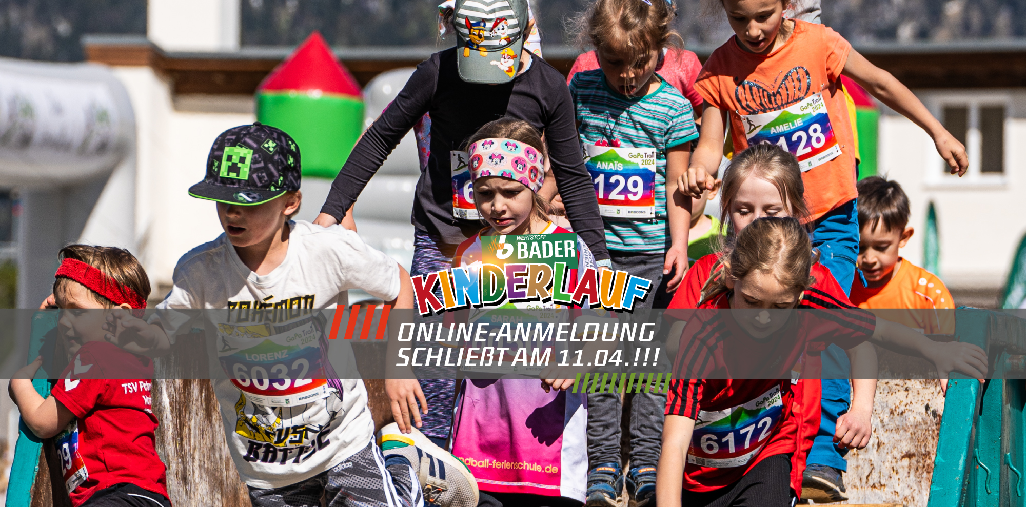 Wertstoff Bader Kinderlauf - Schließung Anmeldung