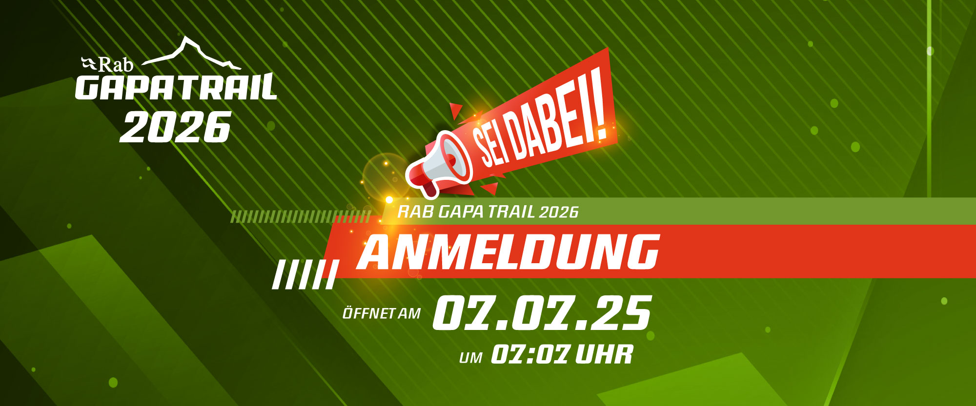 GaPa Trail - Öffnung Anmeldung
