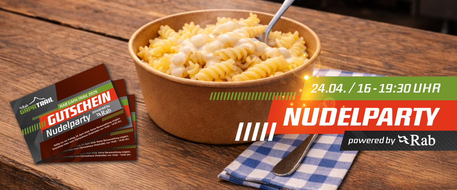 Nudelparty powered by Rab